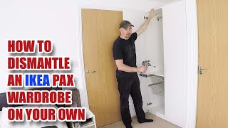 How to Dismantle an IKEA Pax Wardrobe by yourself [upl. by Farwell603]