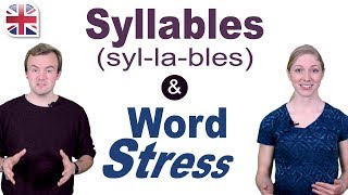 Syllables and Word Stress  English Pronunciation Lesson [upl. by Eelinej334]