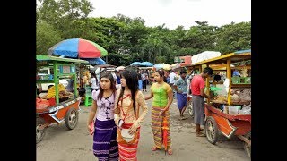 Myanmar Culture and Traditional  National Race Villages in Yangon [upl. by Camey]