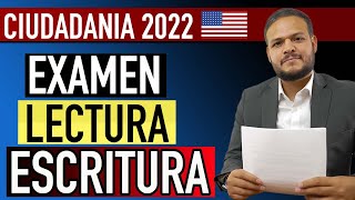 CIUDADANIA AMERICANA 2022  EXAMEN DE LECTURA Y ESCRITURA [upl. by Selinski]