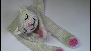 Haken  tutorial 42 slappe knuffelkat [upl. by Ajnat]