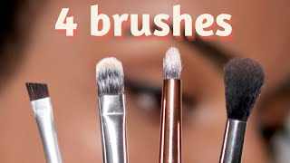 These are the ONLY 4 Brushes You Need for Eye Makeup [upl. by Eob]