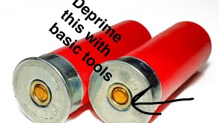 How to deprime shotgun shells with basic tools [upl. by Reivazx]