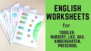 Daily Practice English Worksheets for Toddler Nursery LKG UKG Kindergarten Preschool  1 [upl. by Lidda335]