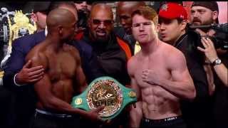 quotPesajequotFloyd Mayweather Vs Canelo Alvarez HD Español [upl. by Gloriana742]