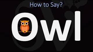 How to Pronounce Owl CORRECTLY [upl. by Ikcin]