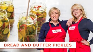 DIY BreadandButter Pickles Recipe [upl. by Vachil]