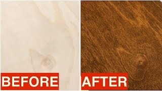 Staining Birch Plywood  Quick Tip [upl. by Tnek]