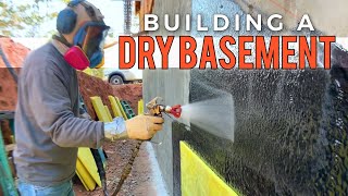 Building A Dry Basement  Waterproofing and More [upl. by Cown]