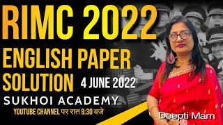 RIMC Paper Solution 2022  RIMC English Paper Solution 2022  4 June 2022 RIMC Paper Answer Key [upl. by Herold]