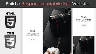 Build a Responsive Mobile First Website  HTML5 amp CSS3 [upl. by Annabel]