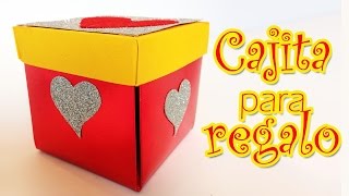 Caja para regalos de San Valentin  Manualidades para todos [upl. by Nylynnej]