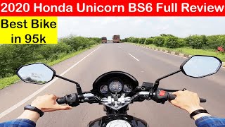 2020 Honda Unicorn 160cc BS6 Full Review l Top Speed l Mileage [upl. by Atrahc452]