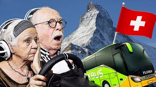 SERPENTINEN Fahrt durch die SCHWEIZ ✪ Fernbus Simulator  Senioren Zocken [upl. by Emoreg]