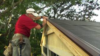 How to Install Roof Shingles on a Shed [upl. by Mihe]