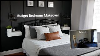 DIY Bedroom Makeover 250 Budget [upl. by Quiteri]