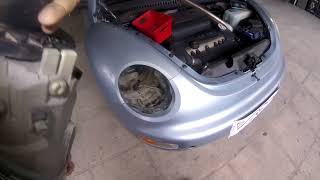 Volkswagen New Beetle how to remove and replace headlight [upl. by Gilus]