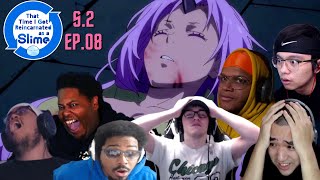 PAIN  THAT TIME I GOT REINCARNATED AS A SLIME SEASON 2 EPISODE 08 BEST REACTION COMPILATION [upl. by Sulamith]