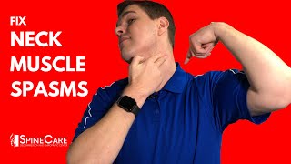 How to Treat Neck Spasms in 1 MINUTE [upl. by Mcclain]