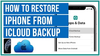 How To Restore iPhone From An iCloud Backup  Full Tutorial [upl. by Aeli]