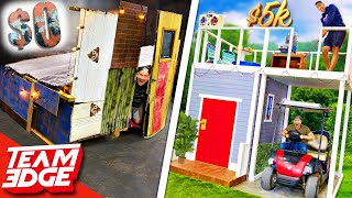 0 vs 5000 Tiny House Challenge this one is surprising😂 [upl. by Truc]