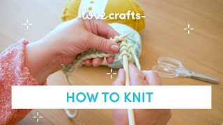 How to Knit  for absolute BEGINNERS [upl. by Assyl]