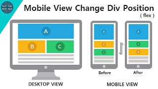 Change div position in mobile view [upl. by Niliac]