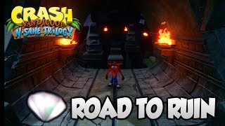 Crash Bandicoot 2  quotRoad to Ruinquot 100 1st Clear Gem and All Boxes PS4 N Sane Trilogy [upl. by Verge]