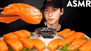 ASMR RAW SALMON MUKBANG No Talking EATING SOUNDS  Zach Choi ASMR [upl. by Salokkin]