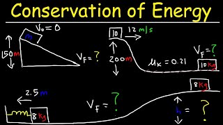 Conservation of Energy Physics Problems [upl. by Anileba146]