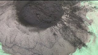 ASMR pouring  sand sifting cement pouring mixing ASMRBSEdits [upl. by Rekab727]