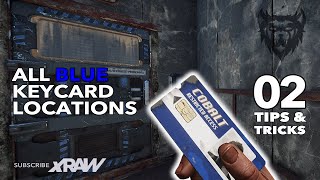 RUST  All Blue Keycard Locations  Rust Tips amp Tricks 2 2021 [upl. by Ahser183]