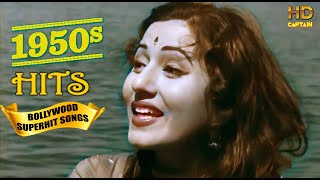 1950s Super Hit Suhaane Bollywood Songs  Top Vintage Video Songs [upl. by Inait9]