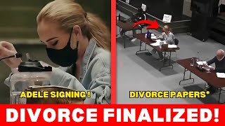 Adele Signing Divorce Papers in Court [upl. by Seppala]