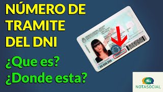 Número de trámite del DNI  ¿QUE ES  DNI Nuevo Viejo y Libreta Celeste [upl. by Hgalehs]