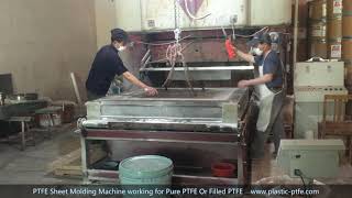 PTFE sheet moulding machine for molding sheet use hydraulic [upl. by Nylime]