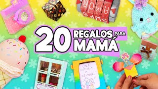 20 REGALOS FÁCILES PARA MAMÁ 🌸 Manualidades sencillas ✂️ Craftingeek [upl. by Curhan]