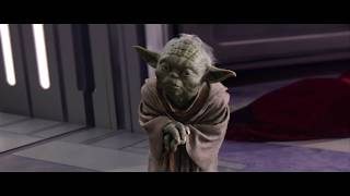 Star Wars  Master Yoda VS Darth Sidious 4K [upl. by Mastat]