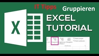 Excel Gliedern Gruppieren von Daten in einem Arbeitsblatt [upl. by Annasoh]