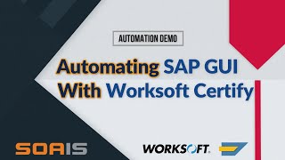 Automating SAP GUI with Worksoft Certify  Demo [upl. by Vaughan]