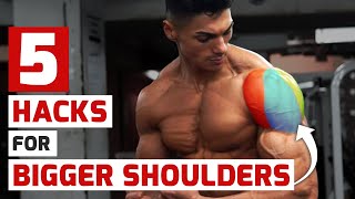 5 Gym Hacks for Bigger Shoulders [upl. by Dacey]