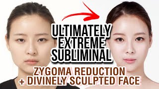 MOST ICONIC SUBLIMINAL❗ Angelic Face Zygoma Reduction Narrow Cheekbones upgraded formula [upl. by Hahnert]