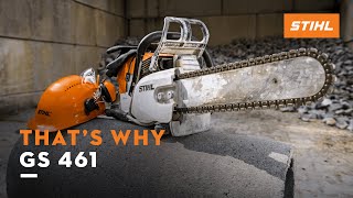 STIHL GS 461  The new concrete cutter  Thats why [upl. by Skyler620]