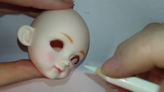 BJD doll Faceup [upl. by Yelssew701]