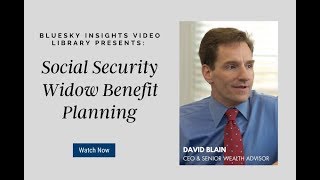 Social Security Widow Benefit Planning [upl. by Gilead]