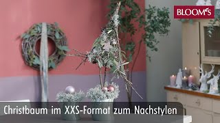 Christbaum im XXSFormat zum Nachstylen  DIY Weihnachtsdeko  winter decoration  BLOOM’s Floristik [upl. by Yraccaz]