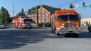 East Lampeter Township Barn Fire Response [upl. by Ael529]