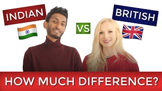 🇬🇧 BRITISH ENGLISH vs INDIAN ENGLISH 🇮🇳 How much difference [upl. by Ahsatin527]