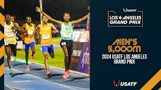 2024 USATF Los Angeles Grand Prix  Mens 5000m [upl. by Enyedy]