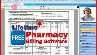 Free Pharmacy Billing Software Lifetime  Unlimited Invoices with Stock  Distributors amp Retailers [upl. by Allemaj95]